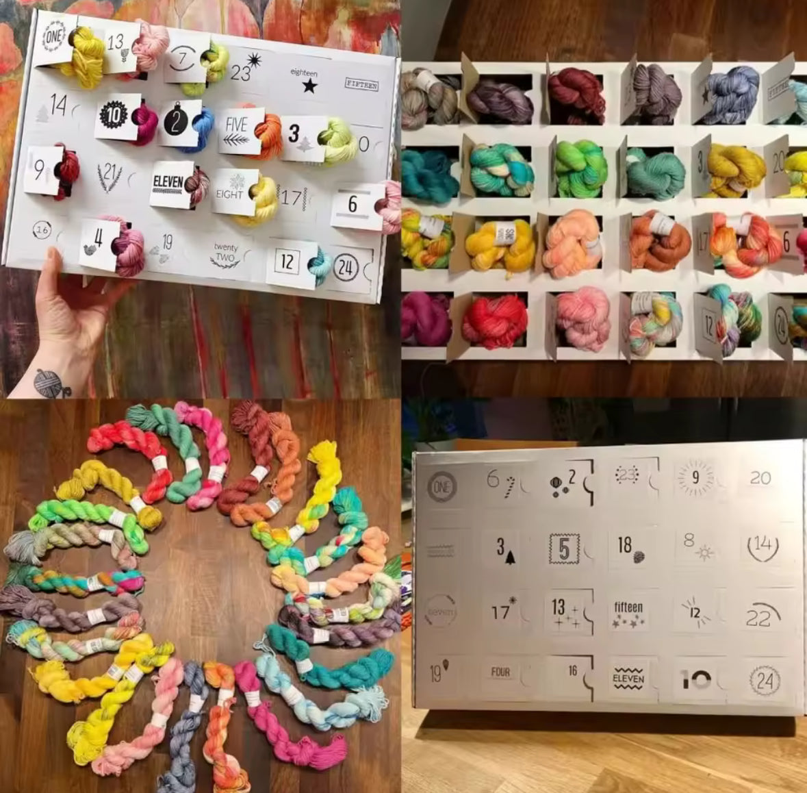 Strickgarn Wolle Adventskalender