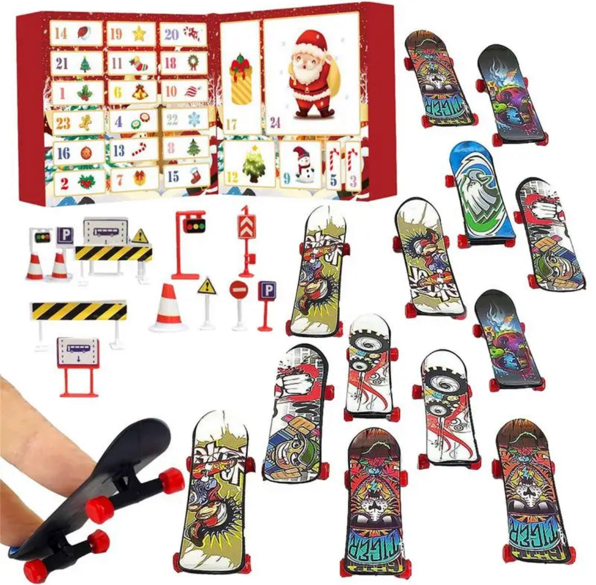 Fingerspass Skateboard Adventskalender