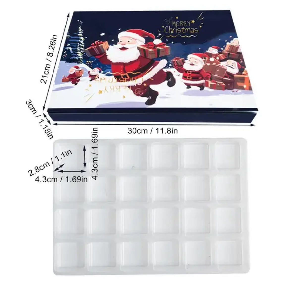 Leerer Adventskalender zum selber Füllen