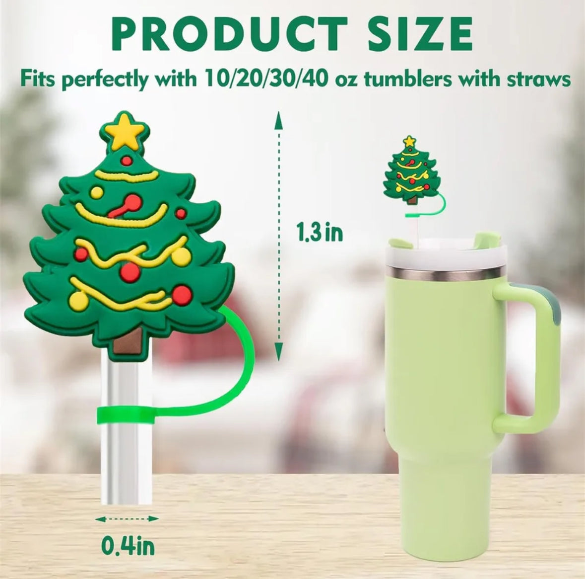 Strohhalm Trink Deckel Adventskalender