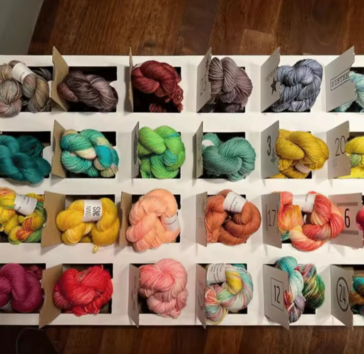 Strickgarn Wolle Adventskalender