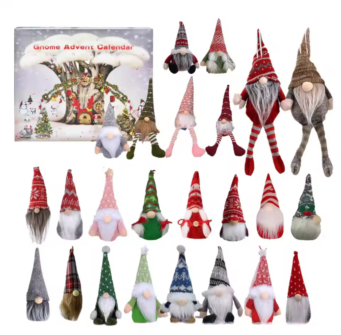 Wichtel Gnom Figuren Adventskalender