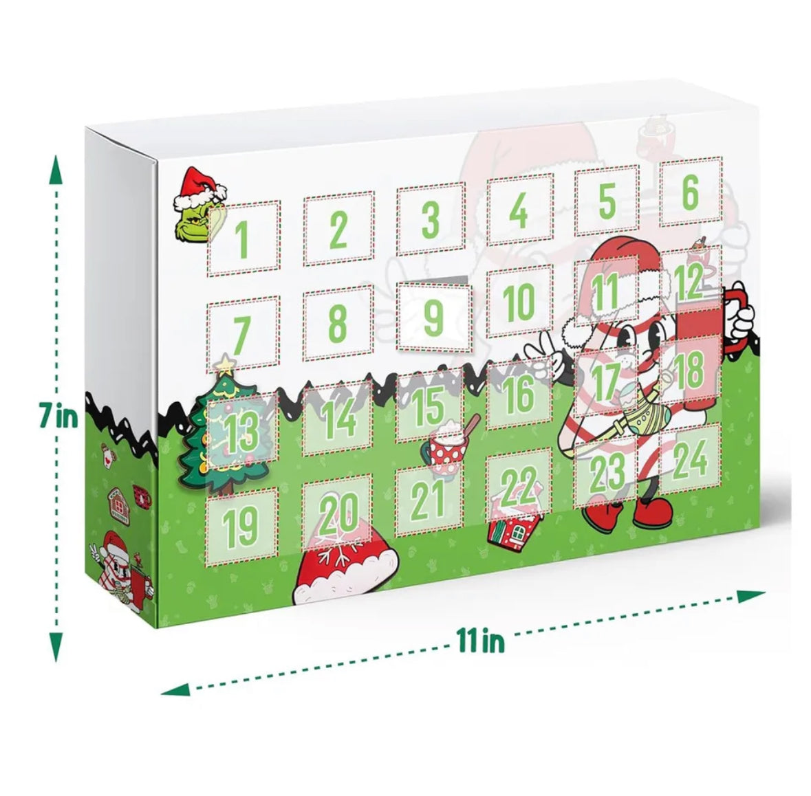Strohhalm Trink Deckel Adventskalender