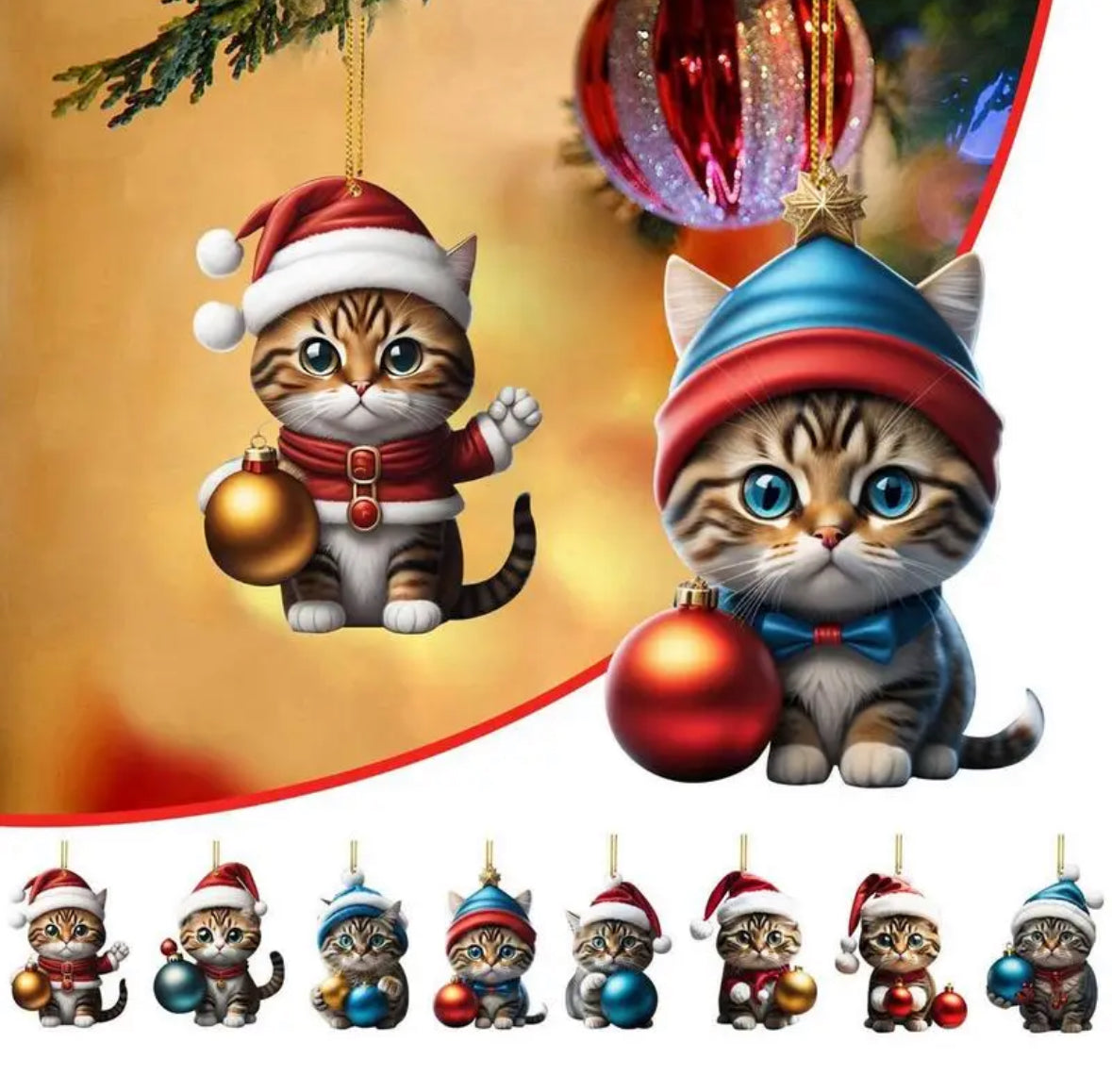 Tierischer Ornament Anhänger Adventskalender