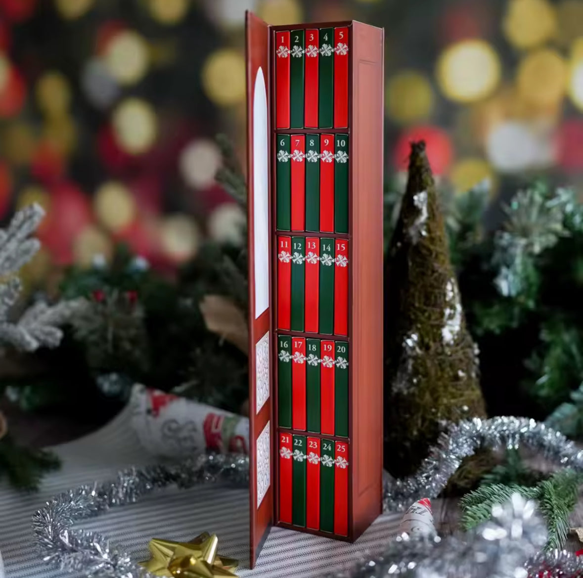 Mini Bücher Ornament Anhänger Adventskalender