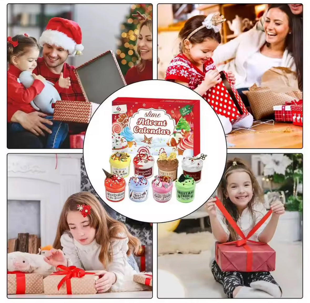 Lustiger Weihnachts Schleim Adventskalender