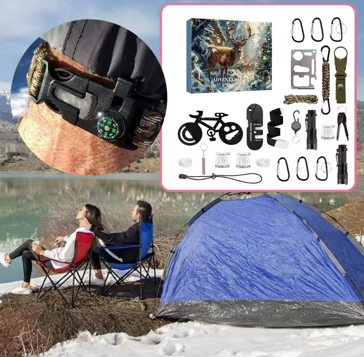 Outdoor Abenteuer Wandertools Adventskalender