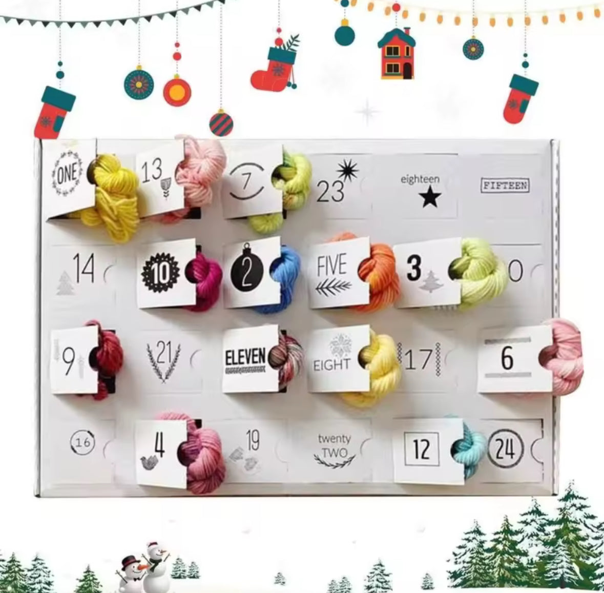 Strickgarn Wolle Adventskalender