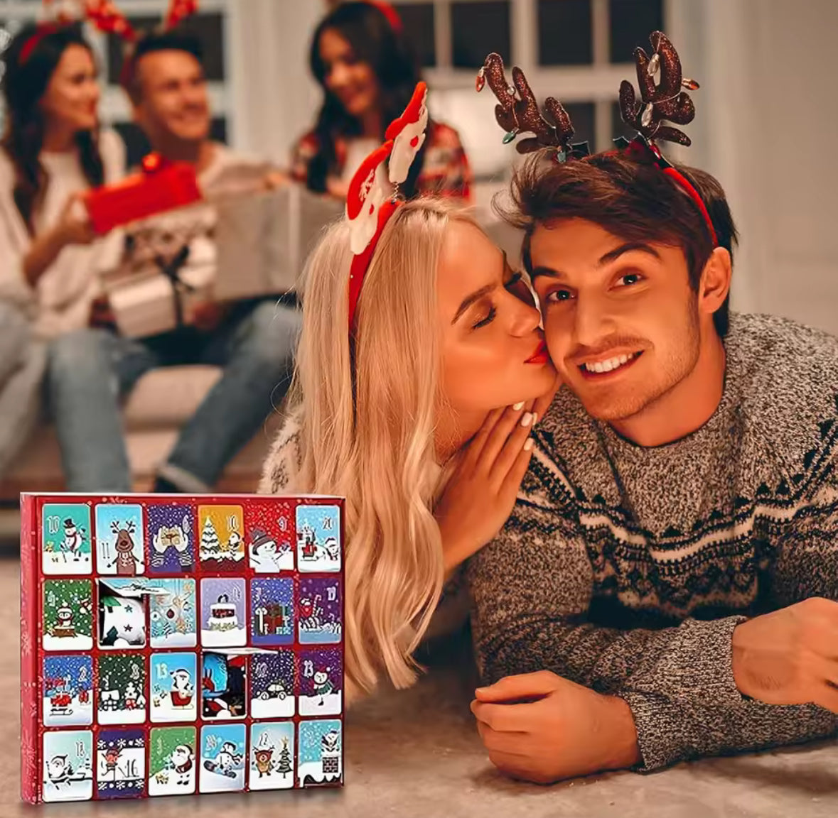 Lustiger Weihnachts Socken Adventskalender