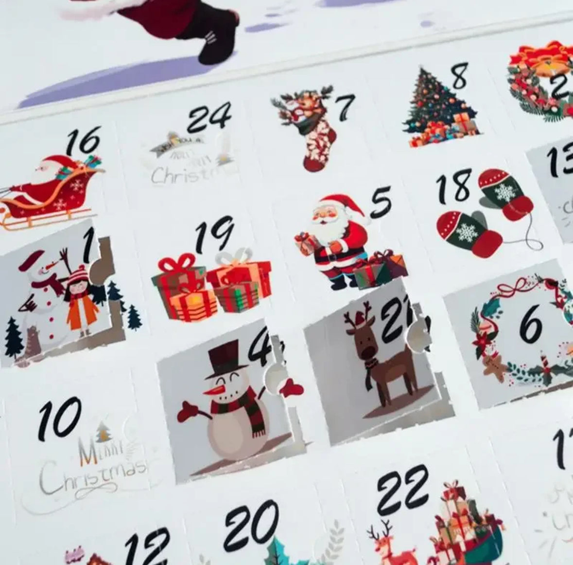 Leerer Adventskalender zum selber Füllen