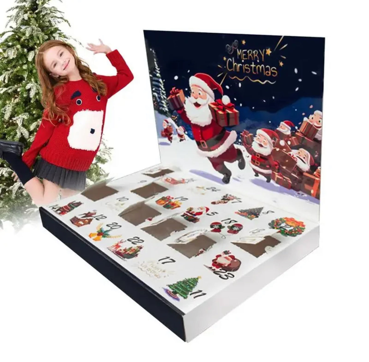 Leerer Adventskalender zum selber Füllen