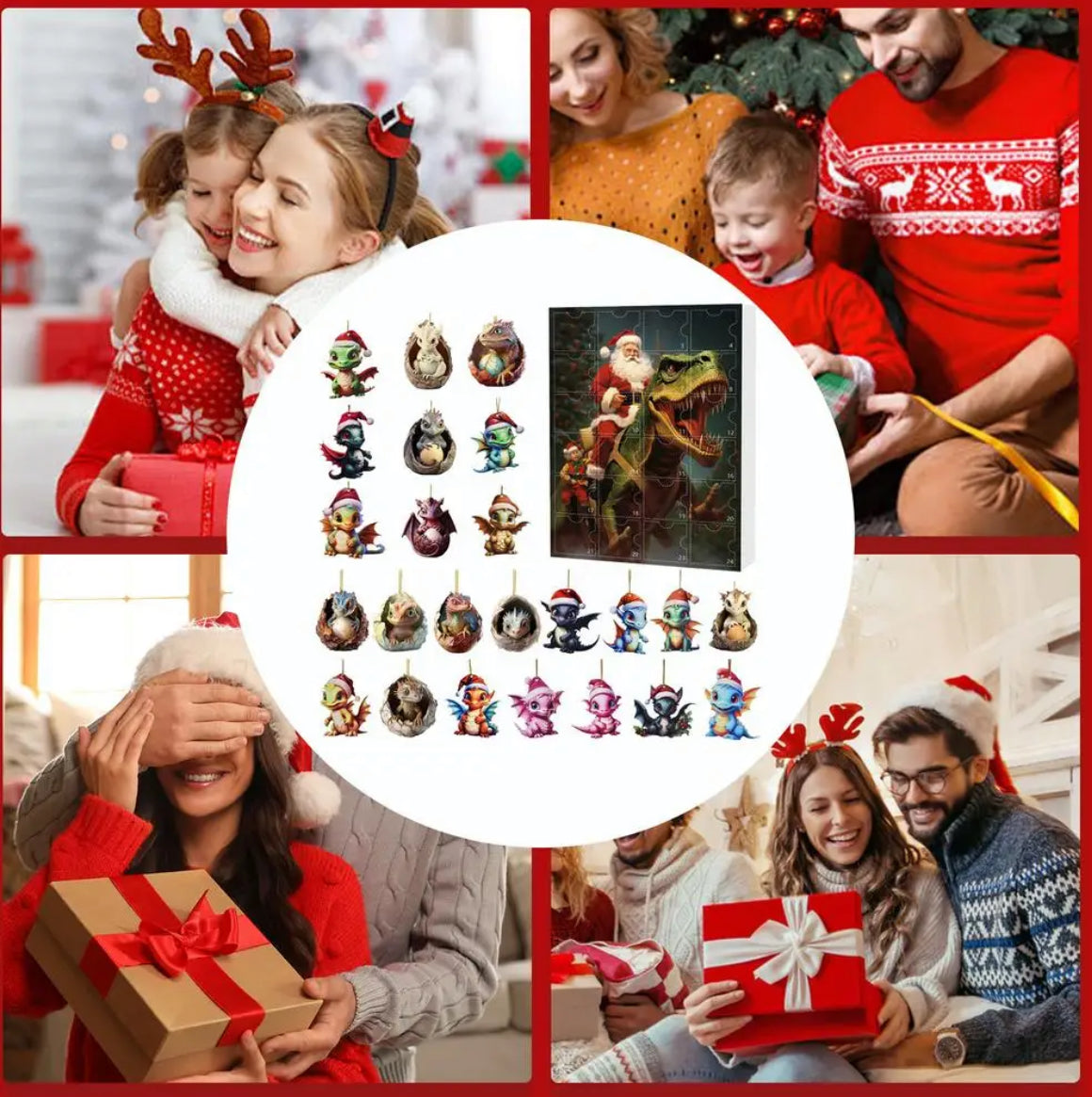 Tierischer Ornament Anhänger Adventskalender