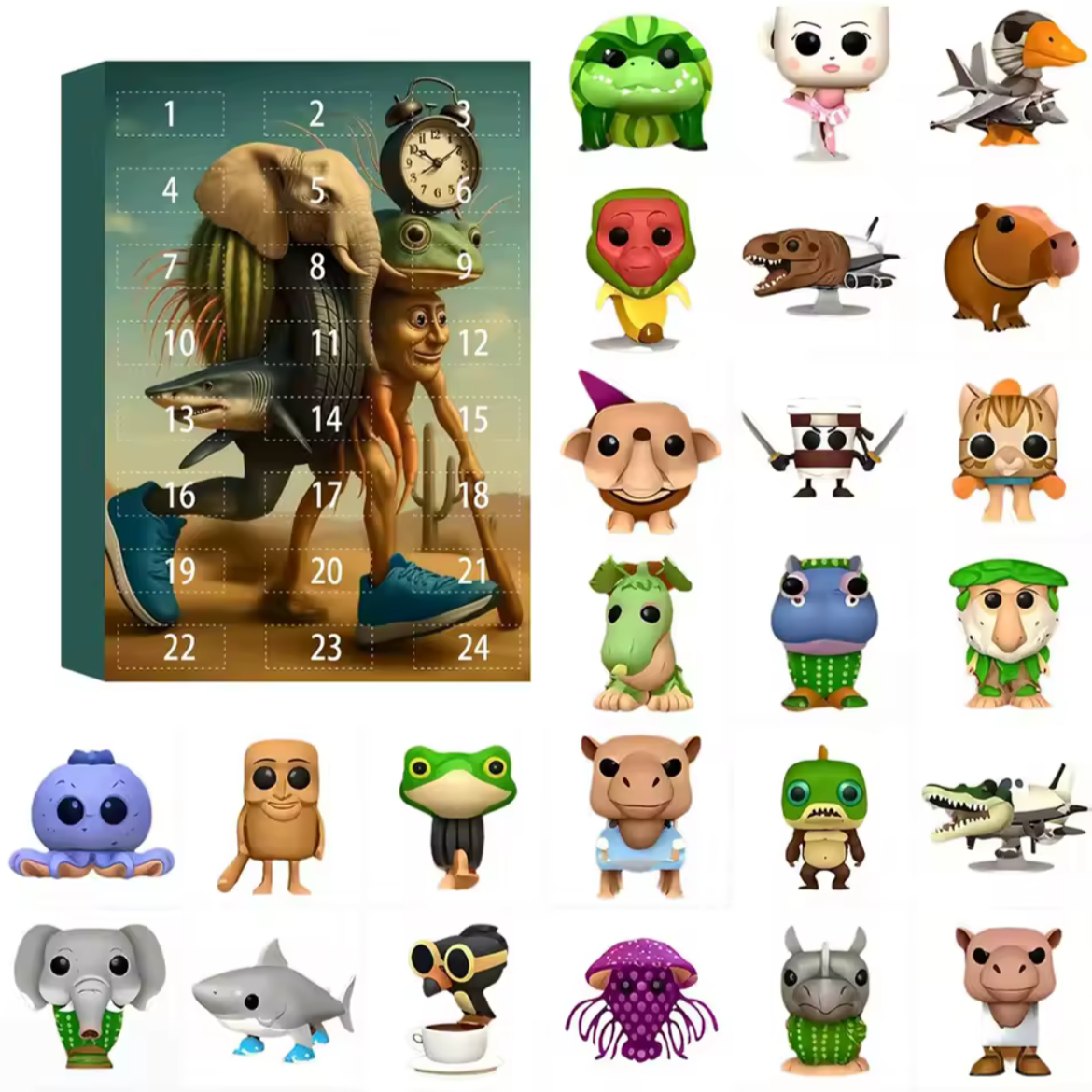 Italienische Brainrot Figuren Adventskalender