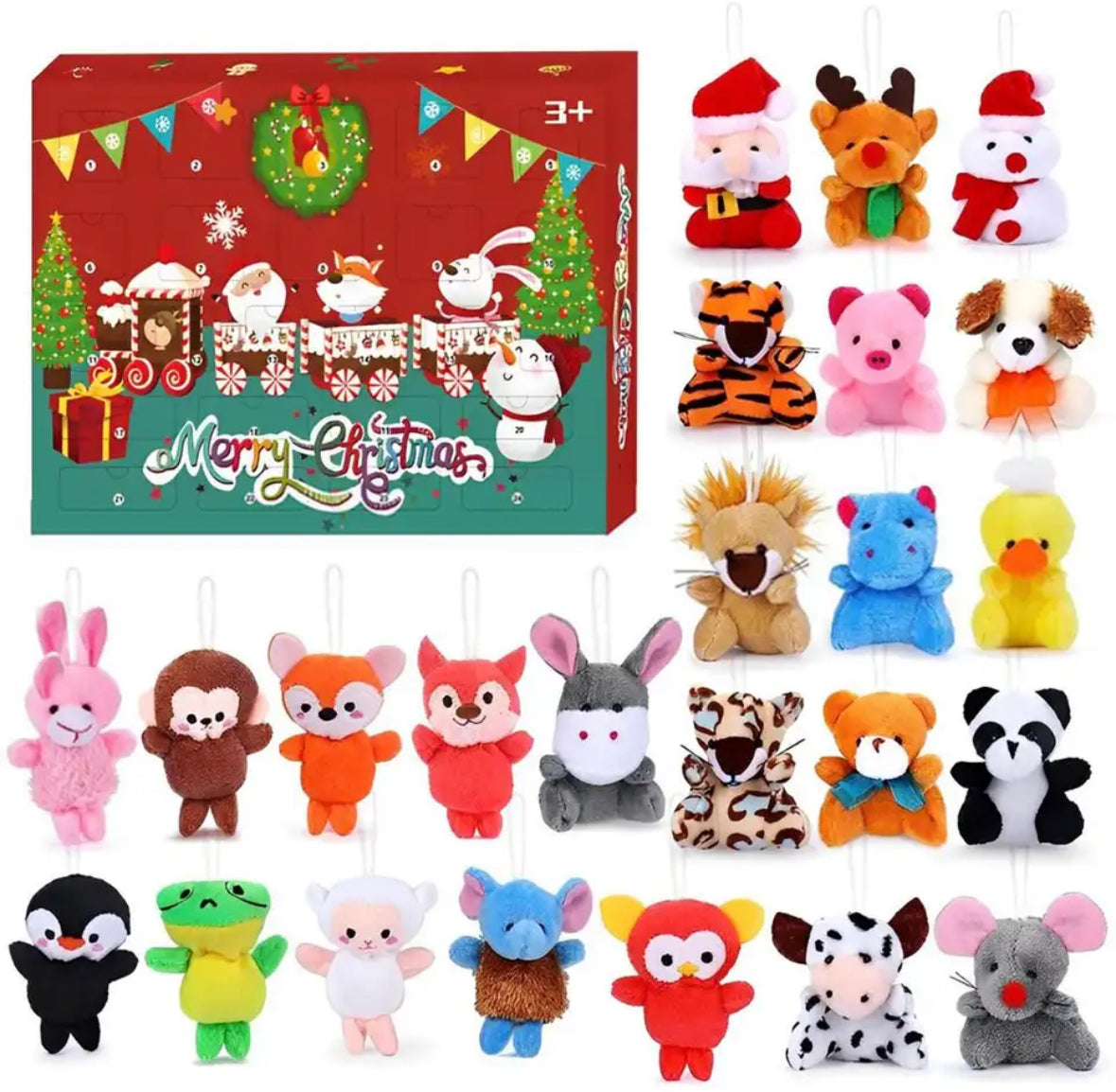Mini Plüschtier Anhänger Adventskalender