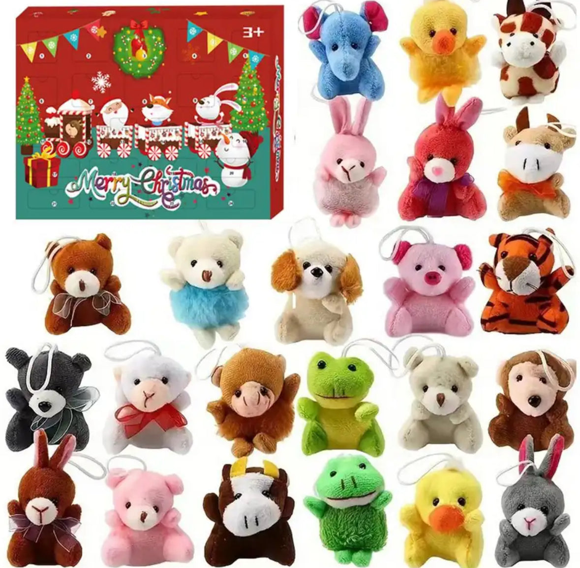 Mini Plüschtier Anhänger Adventskalender