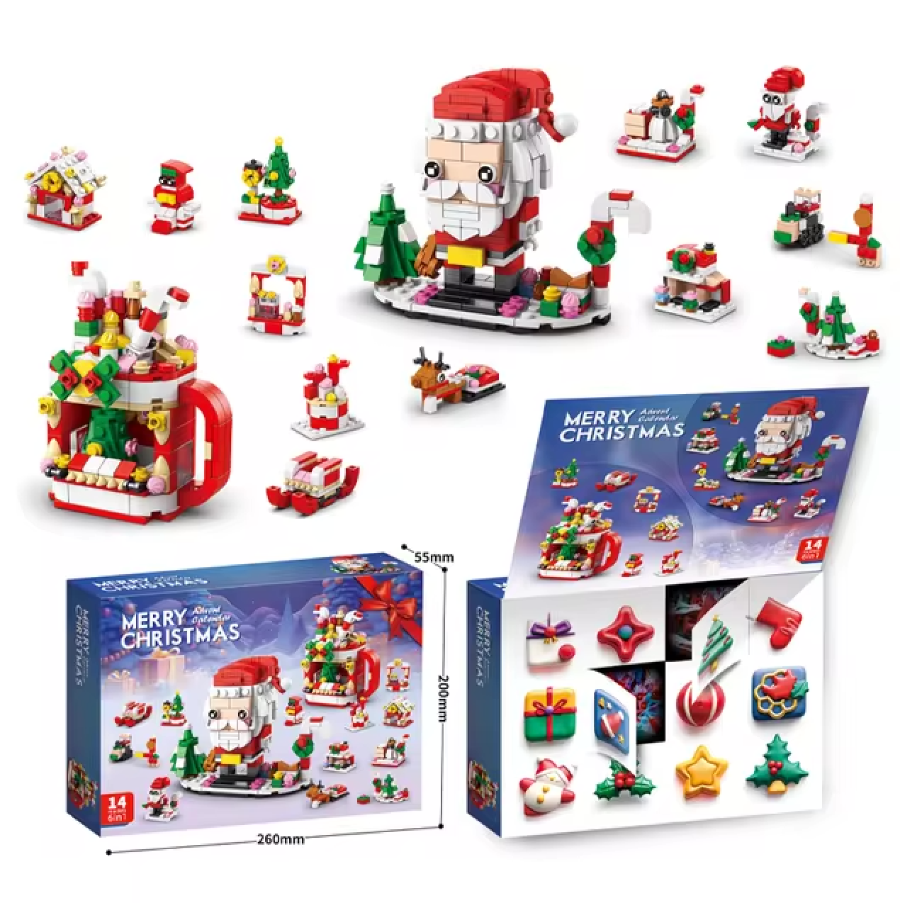 XXL Baustein Spass Adventskalender
