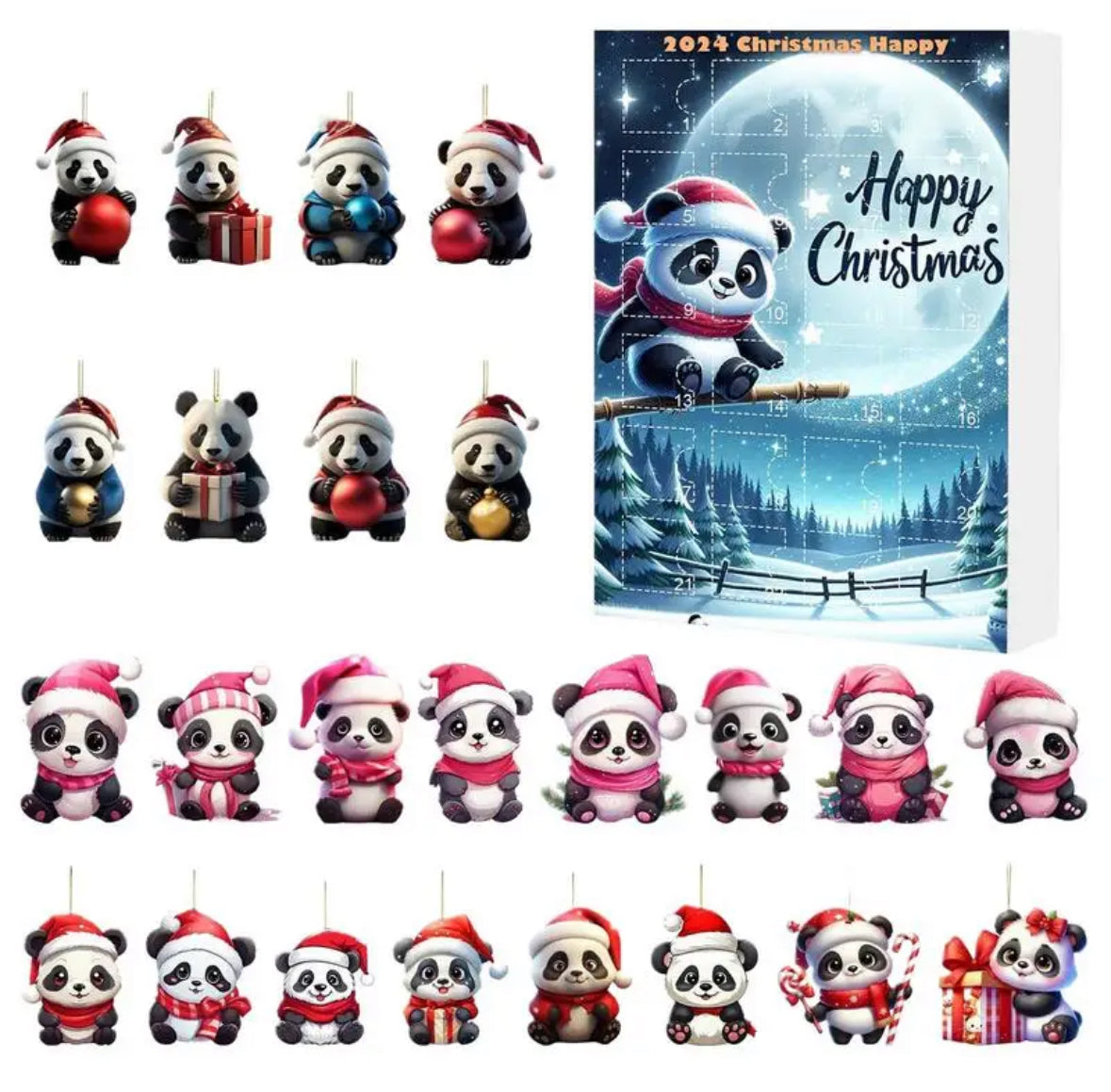 Tierischer Ornament Anhänger Adventskalender