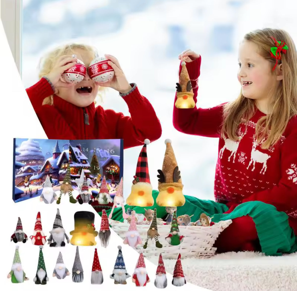 Wichtel Gnom Figuren Adventskalender