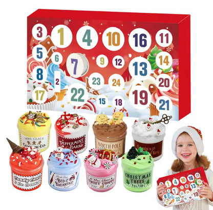 Lustiger Weihnachts Schleim Adventskalender
