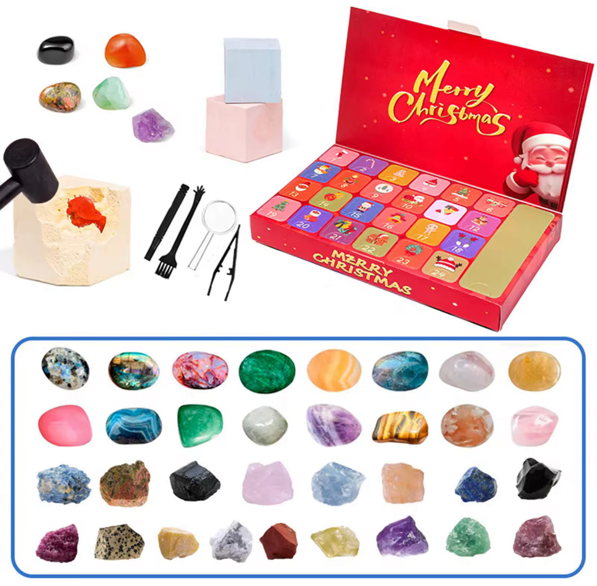 Kristall Ausgrabungs Adventskalender