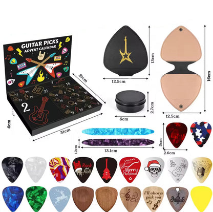 Gitarren Plektrum Pick Adventskalender