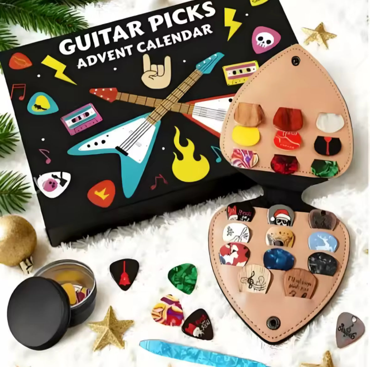 Gitarren Plektrum Pick Adventskalender