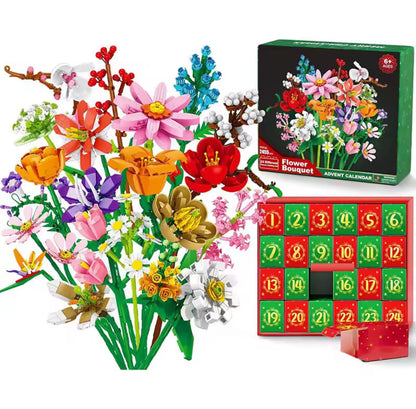 Blumenstrauss Baustein Spass Adventskalender