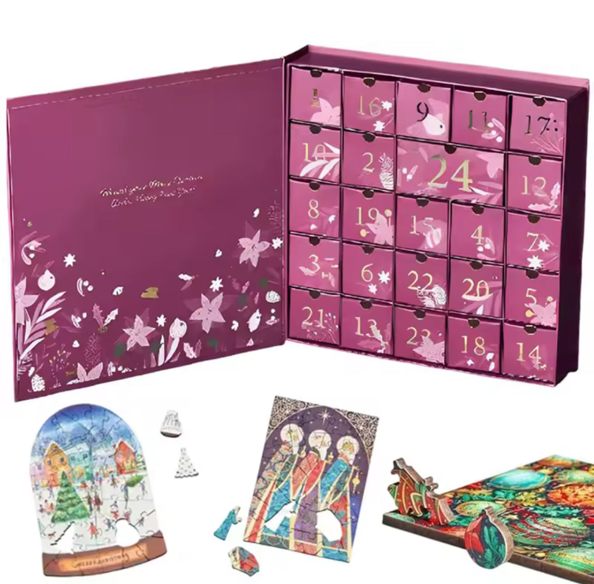 24 Mini Puzzle Adventskalender