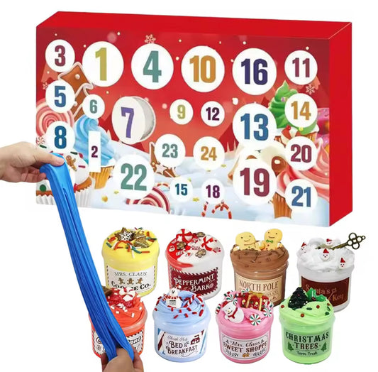 Lustiger Weihnachts Schleim Adventskalender