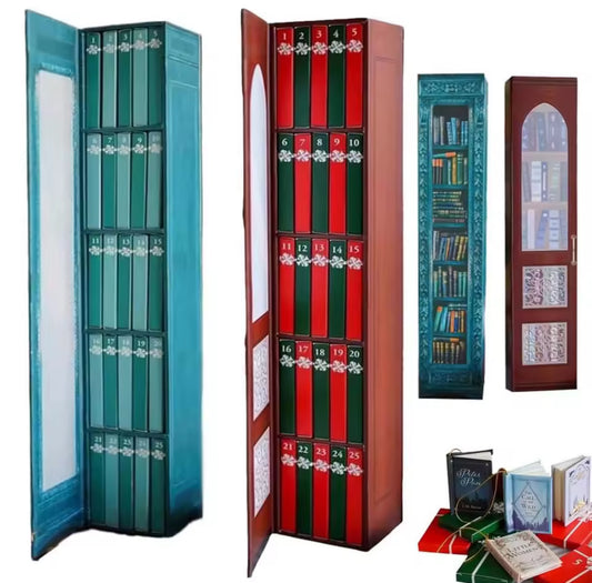 Mini Bücher Ornament Anhänger Adventskalender