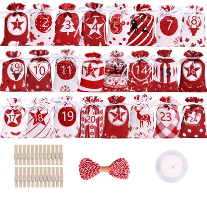 24 Adventskalender Beutelchen